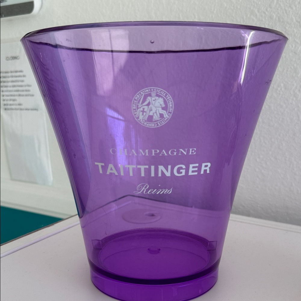 Purple Taittinger Champagne Ice Bucket